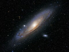 Una imagen que muestra la Andrómeda Galaxy y sus galaxias satélite.