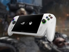 El Asus ROG Xbox Ally y el Xbox Ally X presentan un diseño de mando inspirado en los mandos de Xbox. (Fuente de la imagen: Asus/Xbox, Bethesda, editado)