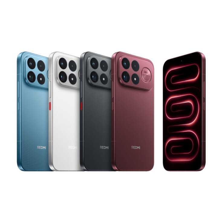 Opciones de color del K100 Pro Max