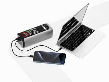 El inflador de neumáticos Gooloo GT160 Dual puede cargar dos dispositivos simultáneamente (Fuente de la imagen: Gooloo)