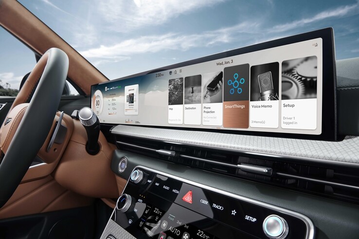 Se espera que SmartThings sea accesible a través del salpicadero del coche. (Fuente: Samsung Newsroom)