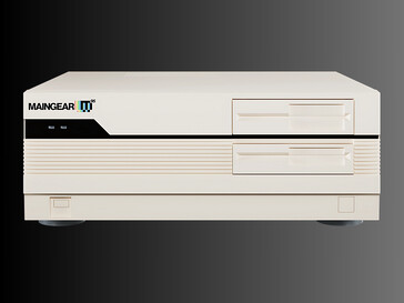 Vista frontal del PC para juegos preconstruido Retro95 de Maingear (Fuente de la imagen: Maingear PR)