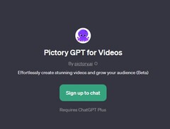 Pictory GPT for Videos disponible para ChatGPT Plus (Fuente: Propia)