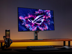 El ROG Strix OLED XG27ACDMS tiene un acabado plano como muchos de los recientes monitores OLED para juegos de Asus. (Fuente de la imagen: Asus)