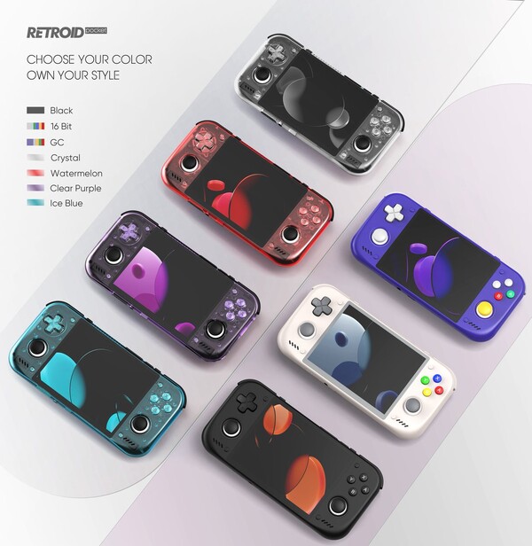 Los colores de la Retroid Pocket Nova se han tomado de los de otras consolas portátiles de Retroid.