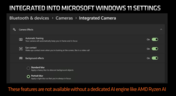 Funciones de IA de AMD en Windows 11 (imagen vía AMD)