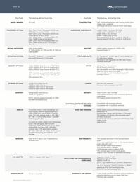 Dell XPS 16: Especificaciones