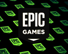 Anteriormente, Epic Games regaló Dark y Darker en diciembre de 2024. Imagen - El logotipo de Epic Games Store superpuesto sobre un fondo estilizado con más logotipos. (Fuente de la imagen: Epic Games Store)