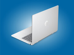 HP comercializa el nuevo OmniBook 5 Flip 2 en 1 en los colores rosa polvo y azul cielo, así como en el acabado plata glaciar que se muestra aquí.