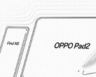 Una nueva filtración del OPPO Pad 2. (Fuente: Digital Chat Station vía Weibo)