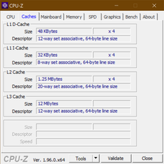 Cachés CPU-Z