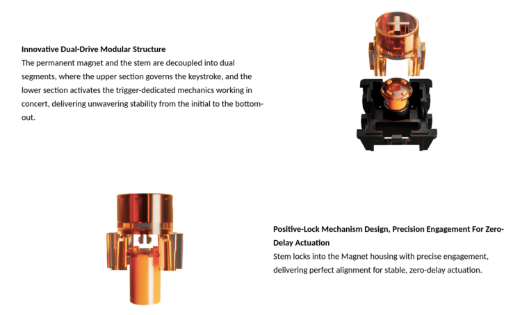 Interruptor Gateron Spark HE doble estructura