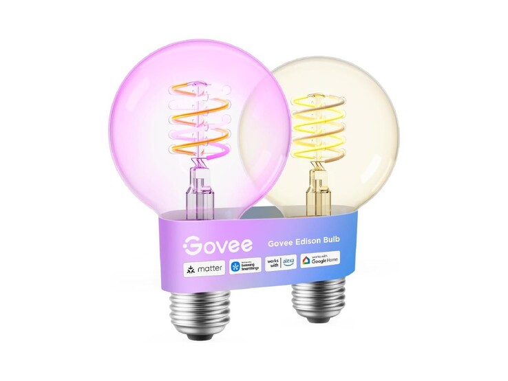 La bombilla Govee Smart Edison con forma de globo