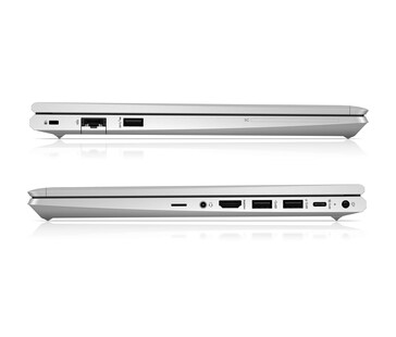 Puertos del HP Elitebook 645 G9. (Fuente de la imagen: HP)