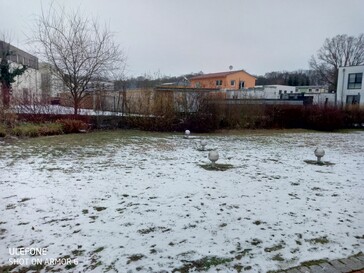 Fotografía tomada con la cámara orientada hacia atrás con el modo HDR activado