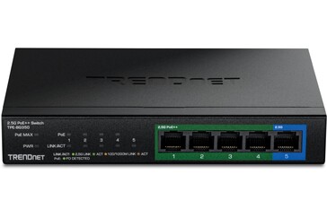 El conmutador multigigabit TPE-BG350 sin ventilador de Trendnet cuenta con una carcasa metálica resistente