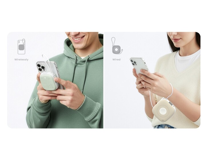 El banco de energía Silicon Power MP10 admite carga por cable e inalámbrica. (Fuente de la imagen: Silicon Power)