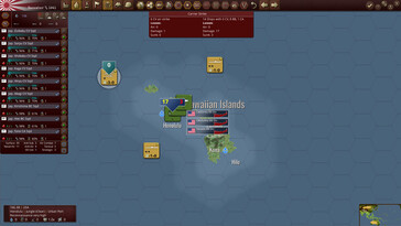 En la imagen: una captura de pantalla del juego Warplan Pacific.