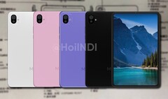 Los renders conceptuales del Mi Pad 5 realizados por los fans lo muestran en una gama de colores con la conocida protuberancia cuadrada de la cámara. (Fuente de la imagen: @HoiINDI/Weibo - editado)