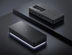 El Asus Master Thunderbolt 5 Dock luce un diseño elegante con una excelente conectividad. (Fuente de la imagen: TechPowerUp)