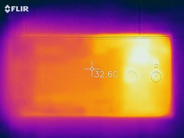 Cámara termográfica - parte trasera del dispositivo