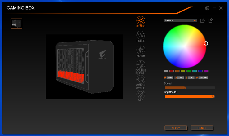 Controles LED RGBFusion 2.0 también disponibles en iOS y Android