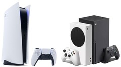 PS5 vs. Xbox Serie X. (Fuente de la imagen: PlayStation/Microsoft)