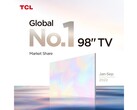 TCL es el "número 1" en televisores de 98 pulgadas. (Fuente: TCL)