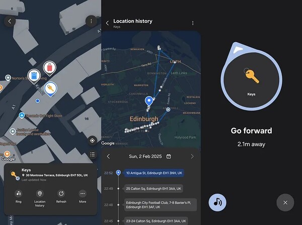 uTag sustituye a la aplicación SmartThings para el seguimiento de una SmartTag. (Fuente de la imagen: Kieron Quinn)
