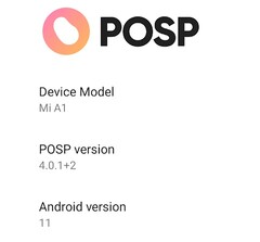 Android 11 en Xiaomi Mi A1 vía POSP ROM (Fuente: Propio)