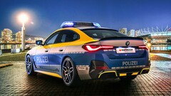 El BMW i4 tuneado parece un coche eléctrico adecuado para las fuerzas del orden en Europa (Imagen: AC Schnitzer)