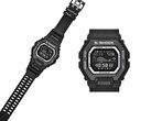 El Casio G-Shock GBX100SFJ-1 presenta un elegante diseño totalmente negro y una pantalla negativa de alto contraste.