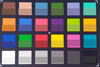 ColorChecker: La mitad inferior de cada área de color muestra el color de referencia