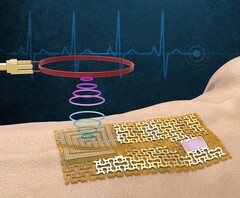 La piel electrónica puede llevarse como un vendaje que envía información sobre biomarcadores a un teléfono cercano. (Fuente de la imagen: MIT.edu)