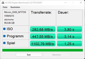 Prueba de referencia de copia de AS SSD