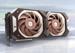 Dos ventiladores Noctua de 25 mm hacen que la RTX 3070 personalizada de ASUS sea silenciosa y gruesa. (Fuente de la imagen: Noctua)