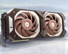 Dos ventiladores Noctua de 25 mm hacen que la RTX 3070 personalizada de ASUS sea silenciosa y gruesa. (Fuente de la imagen: Noctua)