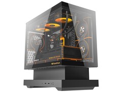 La variante negra de la caja Floatron F1 mATX de edición estándar. (Fuente de la imagen: darkFlash)