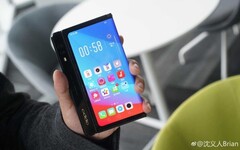 El plegable de OPPO supuestamente tiene una pantalla más grande que el Galaxy Z Fold 3 (Fuente de la imagen: Digital Chat Station vía 91Mobiles)