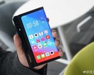 El plegable de OPPO supuestamente tiene una pantalla más grande que el Galaxy Z Fold 3 (Fuente de la imagen: Digital Chat Station vía 91Mobiles)