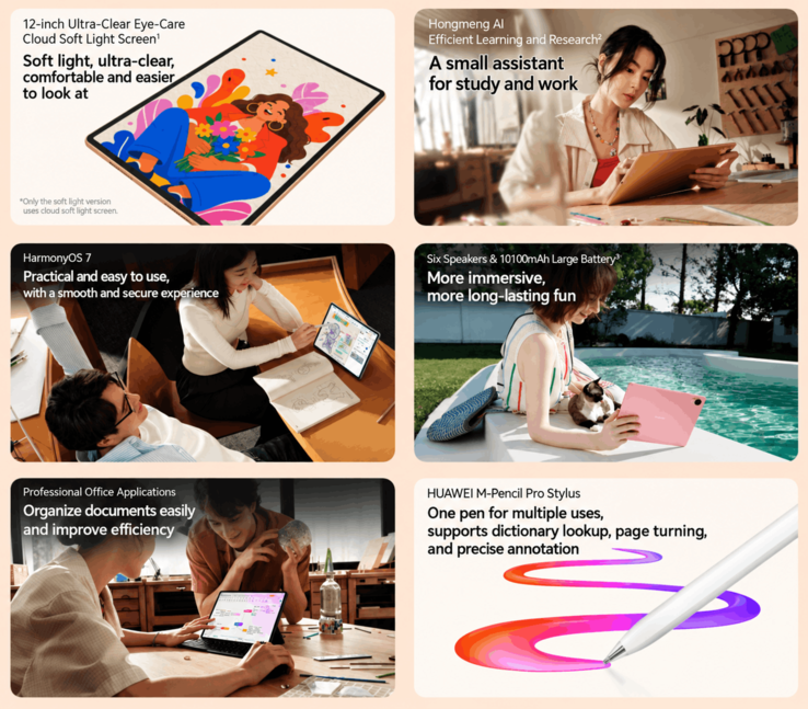 Características principales y especificaciones del Huawei MatePad Air Z