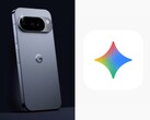 Teléfono Google Pixel con cámaras triples (izquierda) junto al colorido logotipo Gemini AI (derecha). (Fuente de la imagen: material gráfico no oficial)
