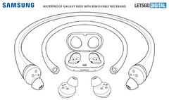 Samsung patenta algo nuevo para sus Galaxy Buds. (Fuente: LetsGoDigital)