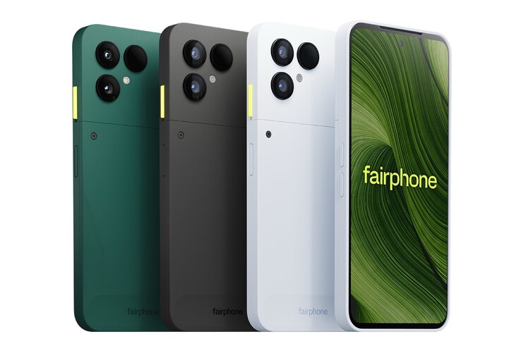 Al parecer, el Fairphone 6+ estará disponible en verde y negro, al igual que el Fairphone 6 que se muestra aquí, pero el color blanco se sustituirá por el azul.