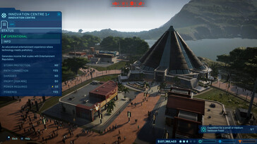 Una imagen que muestra una secuencia de juego en Jurassic World Evolution.