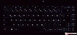 MSI P65 8RF Creator teclado (fuente: MSI)