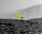 El misterioso «trípode de combate» de Curiosity en Marte. Este extraño objeto apareció en un solo fotograma.