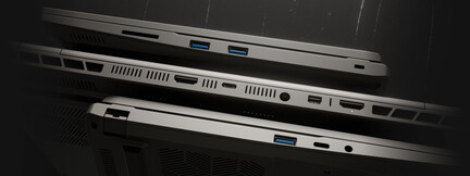 Puertos del portátil (Fuente de la imagen: Tuxedo)