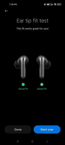 Xiaomi FlipBuds Pro con buenas características, como una prueba de ajuste