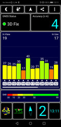 Señal GPS al aire libre